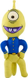 Buckle-Down Disney Lilo & Stitch Pleakley Smiling Full Body Standing Pose Squeaky Plush Dog Toy, Green, 3 x 9.5-in