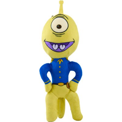 Buckle-Down Buckle-Down Disney Lilo & Stitch Pleakley Smiling Full Body Standing Pose Squeaky Plush Dog Toy, Green, 3 x 9.5-in