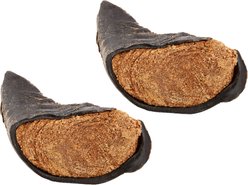 Bones & Chews Made in USA Cheese & Bacon Flavored Filled Beef Hooves Dog Treats, 2 count