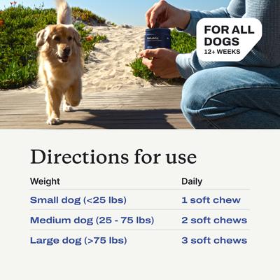 Show full view: PetLabCo. Joint Care Salmon Flavored Soft Chew Joint Supplement for Dogs, 30 count slide 7 of 10