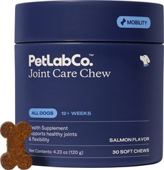 PetLabCo. Joint Care Salmon Flavored Soft Chew Joint Supplement for Dogs, 30 count