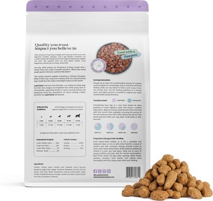 Show full view: Loyal Saints Chicken Grain-Free Adult Freeze-Dried Dog Food, 5-oz bag slide 8 of 9