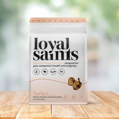 Show full view: Loyal Saints Turkey with Salmon Grain-Free Adult Freeze-Dried Dog Food, 14-oz bag slide 4 of 9