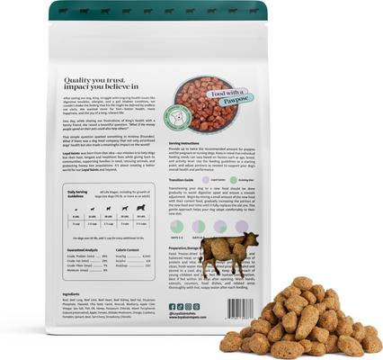 Show full view: Loyal Saints Beef Grain-Free Adult Freeze-Dried Dog Food, 14-oz bag slide 8 of 10
