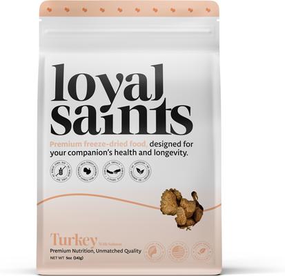 Show full view: Loyal Saints Turkey with Salmon Grain-Free Adult Freeze-Dried Dog Food, 5-oz bag slide 3 of 9
