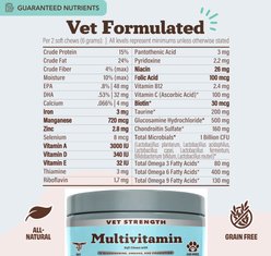 Natural Dog Company Vet Strength Salmon Soft Chew Multivitamin Supplement, 90 count slide 2 of 7