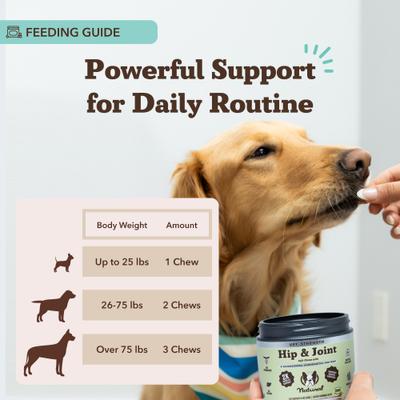 Show full view: Natural Dog Company Vet Strength Turkey Soft Chew Hip & Joint Supplement, 90 count slide 7 of 8