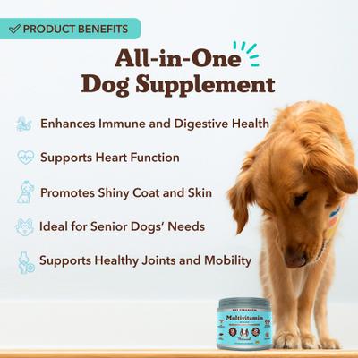 Show full view: Natural Dog Company Vet Strength Salmon Soft Chew Multivitamin Supplement, 90 count slide 5 of 8