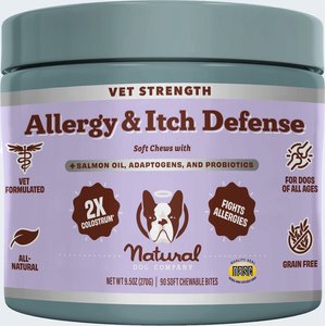 Natural Dog Company Vet Strength Turkey Soft Chew Allergy & Itch Defense Supplement, 90 count