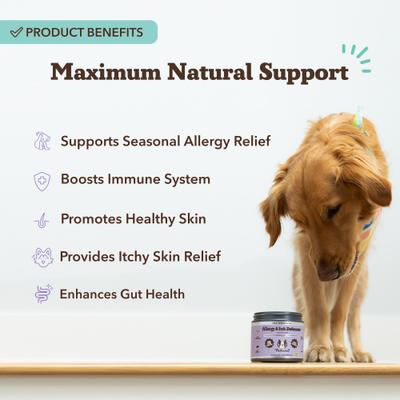 Show full view: Natural Dog Company Vet Strength Turkey Soft Chew Allergy & Itch Defense Supplement, 90 count slide 4 of 8