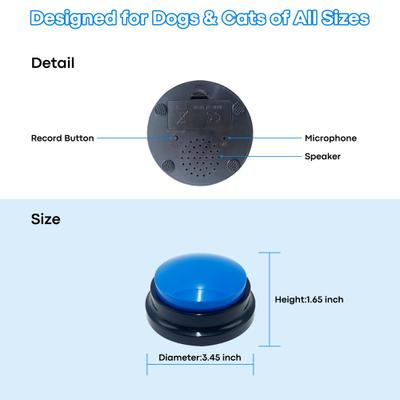 Show full view: Shele 6 Recordable Voice Button Set Game Dog & Cat Toy slide 9 of 9