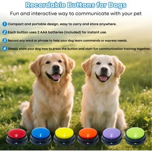 Shele 6 Recordable Voice Button Set Game Dog & Cat Toy