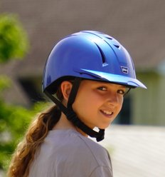 IRH Equi-Pro Riding Helmet, Blue Mist, Medium/Large slide 2 of 2