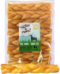 Bullysticks And More! 6-in Beef Collagen Braided Dog Treats, 6 count