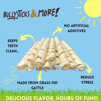 Show full view: Bullysticks And More! 10 to 12-in Beef Cheek Springs Dog Treats, 4 count slide 4 of 8