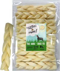 Bullysticks And More! 6-in Beef Cheek Braided Dog Treats, 10 count slide 1 of 7