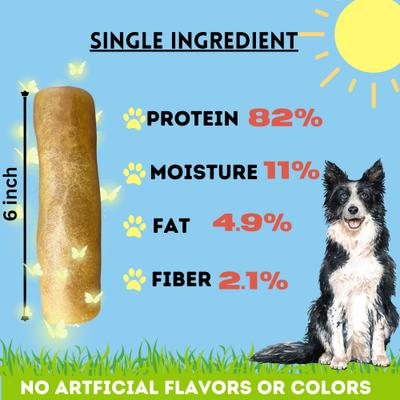 Show full view: Bullysticks And More! 6-in Extra Thick Collagen Roll Dog Treats, 3 count slide 7 of 8