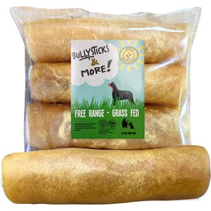 Bullysticks And More! 6-in Extra Thick Collagen Roll Dog Treats, 3 count