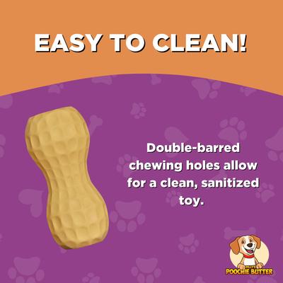 Show full view: Poochie Butter Peanut Butter Pumpkin Lickable Dog Treat with Toy Filler, 12-oz jar, Small slide 5 of 8