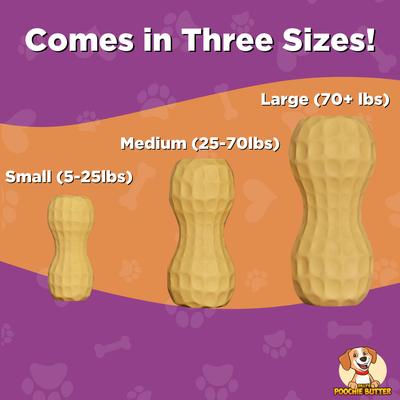 Show full view: Poochie Butter Peanut Butter Pumpkin Lickable Dog Treat with Toy Filler, 12-oz jar, Small slide 7 of 8