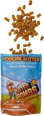 Show full view: Poochie Butter Peanut Butter Crunchy Dog Treats, 8-oz bag slide 5 of 6