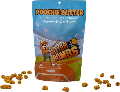 Show full view: Poochie Butter Peanut Butter Crunchy Dog Treats, 8-oz bag slide 3 of 6