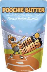 Poochie Butter Peanut Butter Crunchy Dog Treats, 8-oz bag