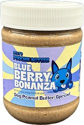 Poochie Butter Peanut Butter Blueberry Lickable Dog Treat, 12-oz jar