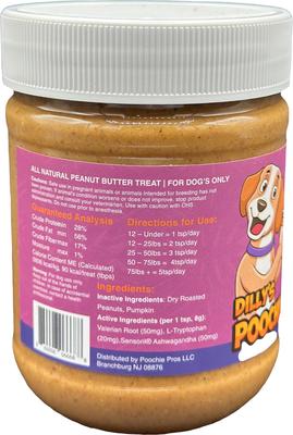Show full view: Poochie Butter Peanut Butter Calm Lickable Dog Treat, 12-oz jar slide 4 of 4