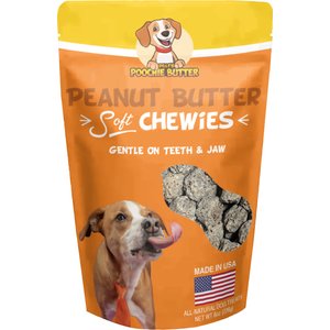 Poochie Butter Peanut Butter Soft & Chewy Dog Treats, 8-oz bag