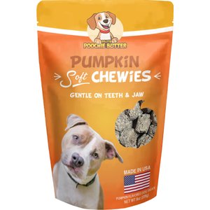 Poochie Butter Pumpkin Soft & Chewy Dog Treats, 8-oz bag