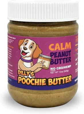 Show full view: Poochie Butter Peanut Butter Calm Lickable Dog Treat, 12-oz jar slide 3 of 4