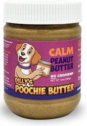 Poochie Butter Peanut Butter Calm Lickable Dog Treat, 12-oz jar slide 1 of 3