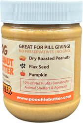 Poochie Butter Peanut Butter Pumpkin Lickable Dog Treat, 12-oz jar slide 2 of 2