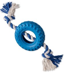 Pet Passion Tracker The Tire Dog Tug Toy, Blue