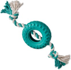 Pet Passion Tracker The Tire Dog Tug Toy, Teal