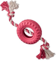 Pet Passion Tracker The Tire Dog Tug Toy, Pink