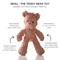 Show in main carousel: Pet Passion Beau The Teddy Bear Plush Dog Toy, Brown slide 3 of 4