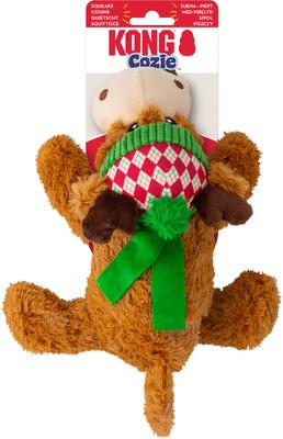 Show full view: KONG Holiday Cozie Reindeer Squeaky Plush Dog Toy, Medium slide 6 of 7