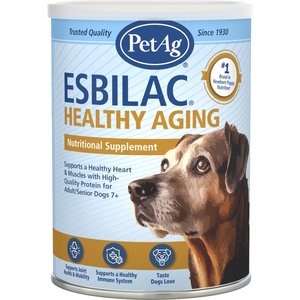 PetAg Esbilac Healthy Aging Skin & Coat Supplement Dog Powder, 14-oz can