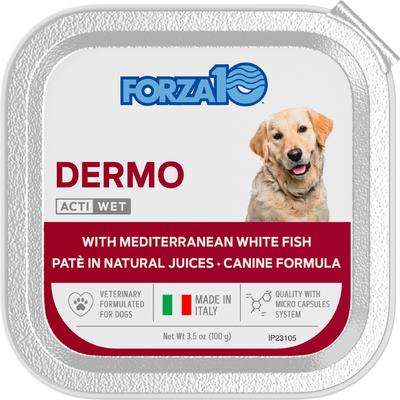 Show full view: Forza10 ActiWet Dermo with Mediterranean White Fish Wet Dog Food, 3.5-oz, case of 32 slide 3 of 12