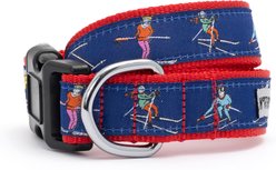 The Worthy Dog Christmas Ski Nylon Dog Collar, Navy, Large: 14 to 20-in neck, 1-in wide
