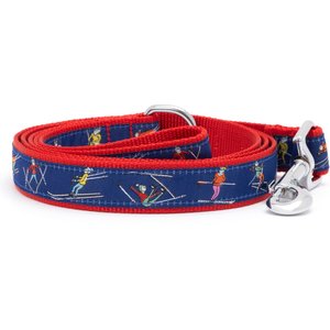 The Worthy Dog Christmas Ski Nylon Dog Lead, Navy, Large: 5-ft long, 1-in wide