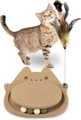 Kensie Track Balls, Feather Teaser & Bell Interactive Cat Toy