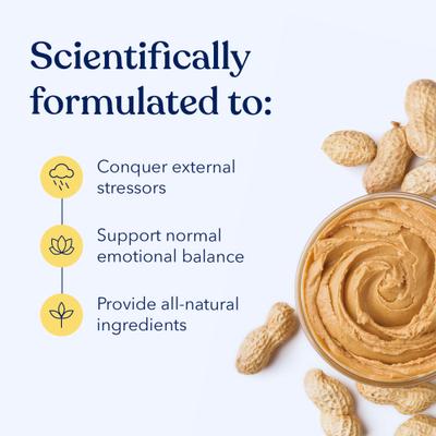 Show full view: Honest Paws Calming Peanut Butter Supplement for Dogs, 12-oz jar slide 3 of 9