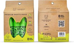 Nandog Eco-Friendly Leak Proof Dog Green Leopard Poop Bags, Unscented, 8 rolls /120 bags slide 2 of 6