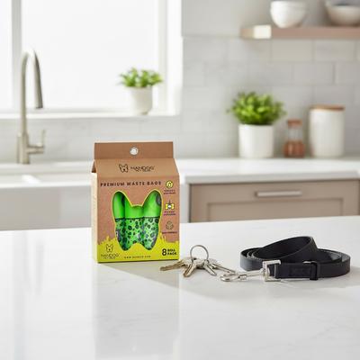 Show full view: Nandog Eco-Friendly Leak Proof Dog Green Leopard Poop Bags, Unscented, 8 rolls /120 bags slide 4 of 6