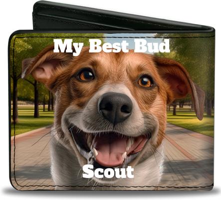 Show full view: Buckle-Down Personalized Vegan Leather Bifold Wallet slide 2 of 5