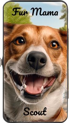 Show full view: Buckle-Down Personalized Vegan Leather Hinged Wallet slide 3 of 6