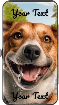 Show full view: Buckle-Down Personalized Vegan Leather Hinged Wallet slide 5 of 6